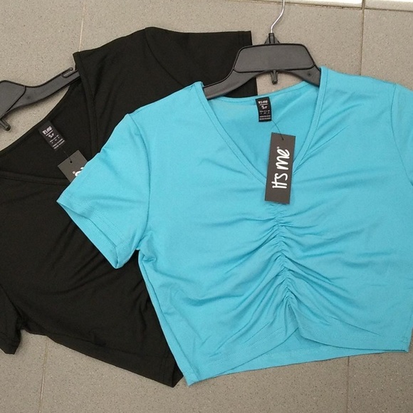 Cap Slv Crop Top - Picture 2 of 3